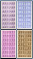 Sg499-502 1949 Universal Postal Union Full set of Full sheets Listed var U M