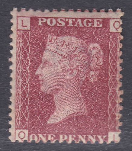 1858 Sg43 1d Penny Red plate 166 lettered Q-L UNMOUNTED MINT