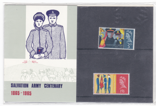 1965 Salvation Army Centenary Private Presentation pack MINT