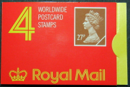 GF2 4 x Worldwide (27p) Barcode Booklet - Cylinder B2