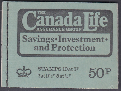 DT9 February 1973 Canada life assurance 50p Stitched Booklet - complete