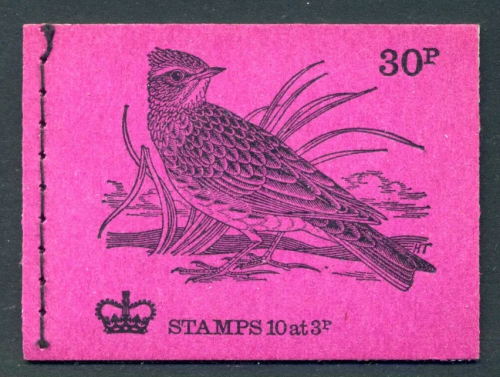 DQ70 April 1973 British Bird Series  30p Stitched Booklet - complete