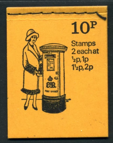 DN59 1973 April pillar box 10p Stitched Booklet UNMOUNTED MINT