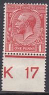 N16(7) 1d Vermillion Royal Cypher Control K 17 Perf U M