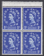 SB33 1d Crowns left Wilding booklet pane perf type AP UNMOUNTED MNT