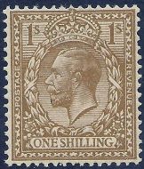 1924 1 - Deep Fawn Brown Block Cypher Spec N45-5 UNMOUNTED MINT MNH