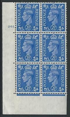 2½d Light Blue Cylinder Control 261 Dot perf 5(E I) UNMOUNTED MINT MNH