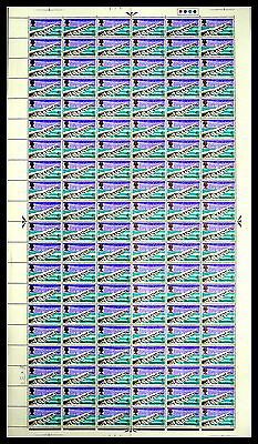 1968 Bridges 4d Complete Sheet No dot UNMOUNTED MINT