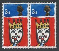 1966 Christmas 3d (Ord) - Listed Flaw - Missing T (With Normal) - MNH