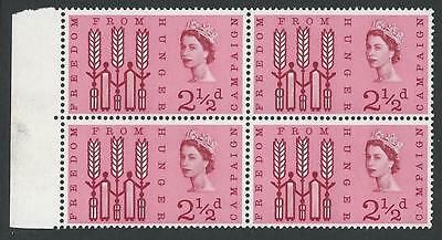 Sg 634b 1963 Freedom From Hunger 2 1 2d (Ord) Listed Flaw - Broken R - MNH