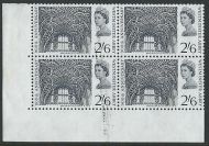 1966 Westminster Abbey 2 6 - Excellent Print Flaw - MNH