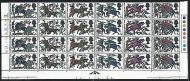 1966 Hastings 4d (Phos) Cylinder Block - Varieties - MNH