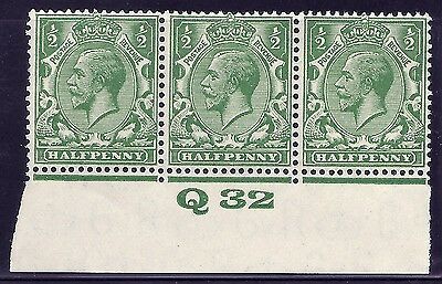 ½d Dp Bright Green Block Cypher Spec N33-5 Control Q32 imperf UNMOUNTED MINT MNH