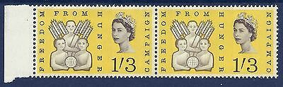 1963 sg635pb Freedom From Hunger 1 3 (Phos) Left band  - Listed variety - MNH