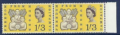 1963 sg635pb Freedom From Hunger 1 3 (Phos) right band  - Listed variety - MNH