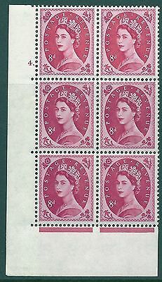 8d Multi Crowns on white cyl 4 Dot perf type A (E I) UNMOUNTED MINT