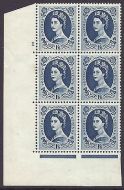 1958 - 1965 1 6 Multi Crowns on Cream cylinder 1 No Dot perf type A (E I) MM