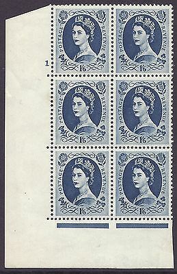 1958 - 1965 1 6 Multi Crowns on Cream cylinder 1 No Dot perf type A (E I) MM