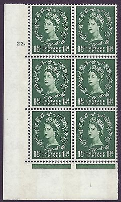 1½d Blue Phosphor on White cylinder 22 Dot perf type A (E I) UNMOUNTED MINT MNH