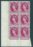 8d Wilding Violet 9.5mm Phosphor cyl 4 No Dot perf A (E/I) UNMOUNTED MINT