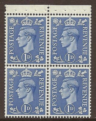 QB16 perf type P -1d Light Ultramarine Booklet pane UNMOUNTED MINT