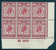 1929 1d PUC Control K 29 Variety Ncom6(e) CO Joined UNMOUNTED MINT MNH