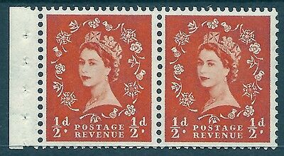 SB6 ½d x 2 Wilding booklet pane perf type E UNMOUNTED MNT MNH