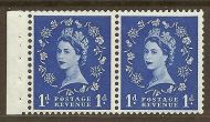 SB28 1d Wilding booklet pane perf type E UNMOUNTED MNT MNH