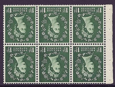 SB62a Wilding booklet pane Edward perf type I UNMOUNTED MNT MNH