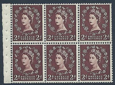 SB76 Wilding booklet pane Tudor perf type I UNMOUNTED MNT/MNH