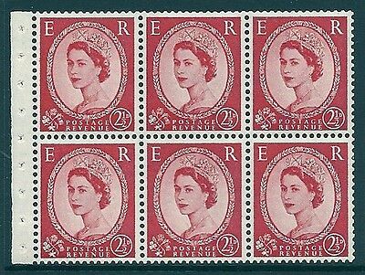 SB81 Wilding booklet pane Edward Crown perf type I UNMOUNTED MNT MNH