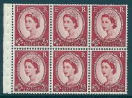 SB85 Wilding booklet pane Graphite perf type I UNMOUNTED MNT MNH