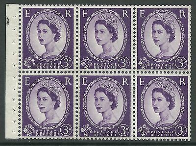 SB103 Wilding booklet pane Phos Violet perf type I UNMOUNTED MNT MNH