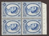 SB110a Wilding booklet pane Violet crown right perf type 1(½v) UNMOUNTED MNT MNH