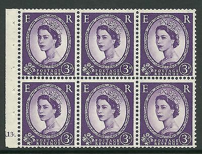 SB97 Wilding booklet pane Graphite cylinder K13 Dot UNMOUNTED MNT MNH