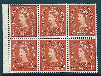 SB7 Wilding booklet pane Crown on Cream cylinder E12 No Dot UNMOUNTED MNT MNH