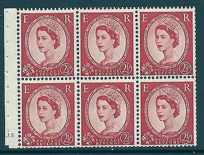 SB81 Wilding booklet pane Edward Crown cylinder J5 No Dot UNMOUNTED MNT MNH