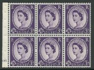 SB92 Wilding booklet pane M C on Cream cylinder K15 No Dot UNMOUNTED MNT MNH