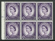 SB92 Wilding booklet pane M C on Cream cylinder K18T Dot UNMOUNTED MNT MNH