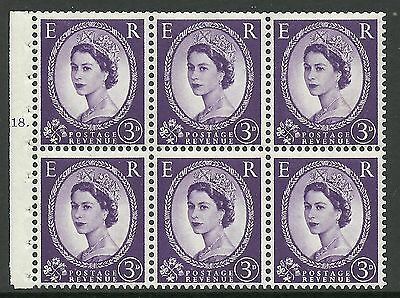 SB92 Wilding booklet pane M C on Cream cylinder K18T Dot UNMOUNTED MNT MNH