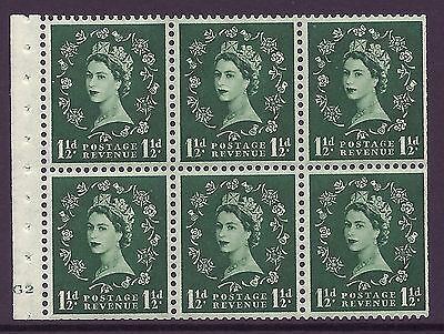SB59 Wilding booklet pane Tudor cylinder G2 No Dot UNMOUNTED MNT MNH
