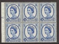 SB109 Wilding booklet pane Violet phos 8mm cylinder N1T No Dot UNMOUNTED MNT MNH