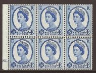 SB109 Wilding booklet pane Violet phos 8mm cylinder N1 Dot UNMOUNTED MNT MNH