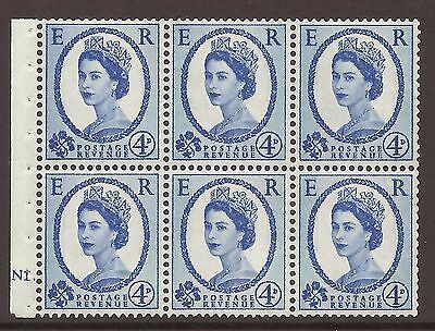 SB109 Wilding booklet pane Violet phos 8mm cylinder N1 Dot UNMOUNTED MNT MNH