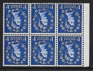 SB39a Wilding booklet pane Graphite perf type Ie Top UNMOUNTED MNT MNH