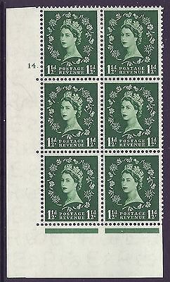 S26g 1½d Wilding Edward Crown listed variety cyl 14 Dot UNMOUNTED MINT
