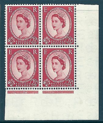 S52c 2½d Wilding Edward Crown listed variety - b for D UNMOUNTED MINT
