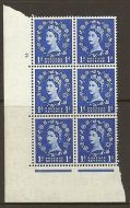 S13c Variety 1d Wilding Tudor Crown cyl 2 No Dot perf type A(E I) UNMOUNTED MINT
