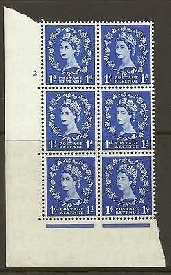 S13c Variety 1d Wilding Tudor Crown cyl 2 No Dot perf type A(E I) UNMOUNTED MINT