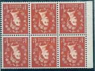 SB4a ½d x 6 Wilding booklet pane perf type Ie Top UNMOUNTED MNT MNH